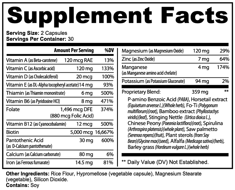 INNER GROW Hair Skin and Nails Support | Beauty Wellness Supplement