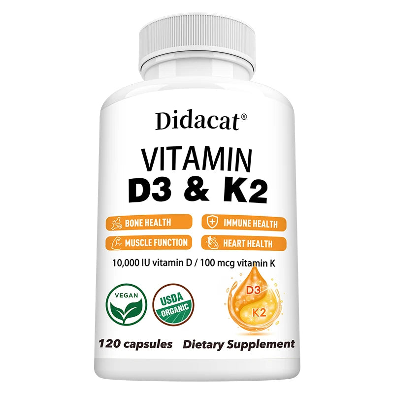 Vitamin D3 & K2 – 10,000 IU + 100mcg