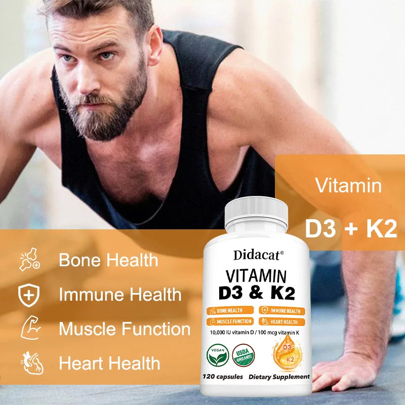 Vitamin D3 & K2 – 10,000 IU + 100mcg