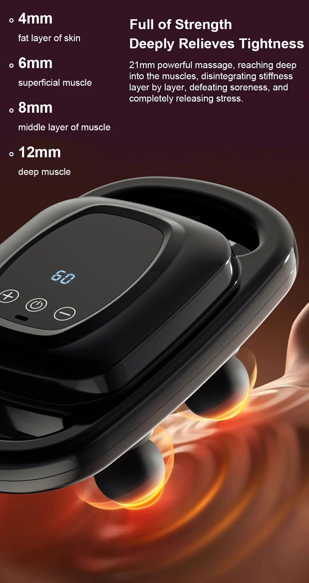 Electric Back & Neck Massager Chair – Hands-Free Full Body Relief