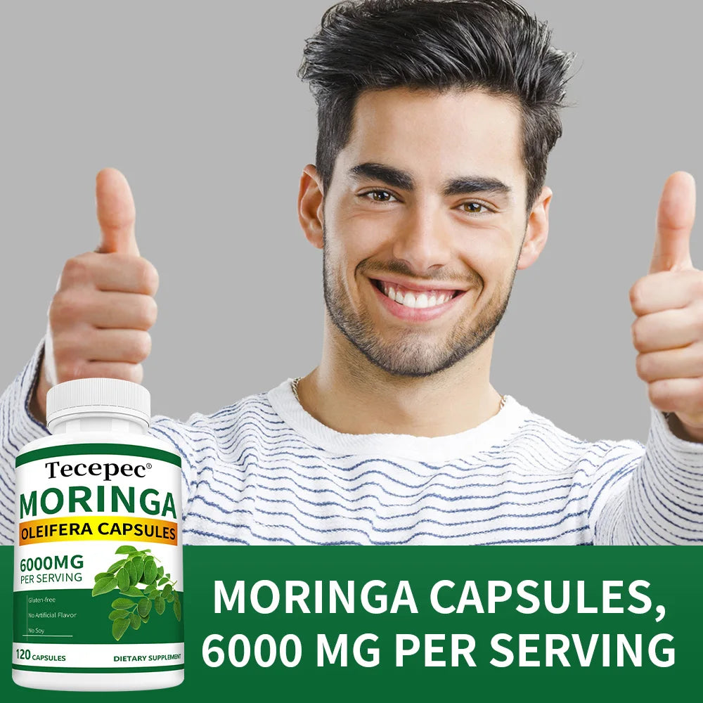 Natural Moringa Capsules – Energy, Antioxidants & Vitality