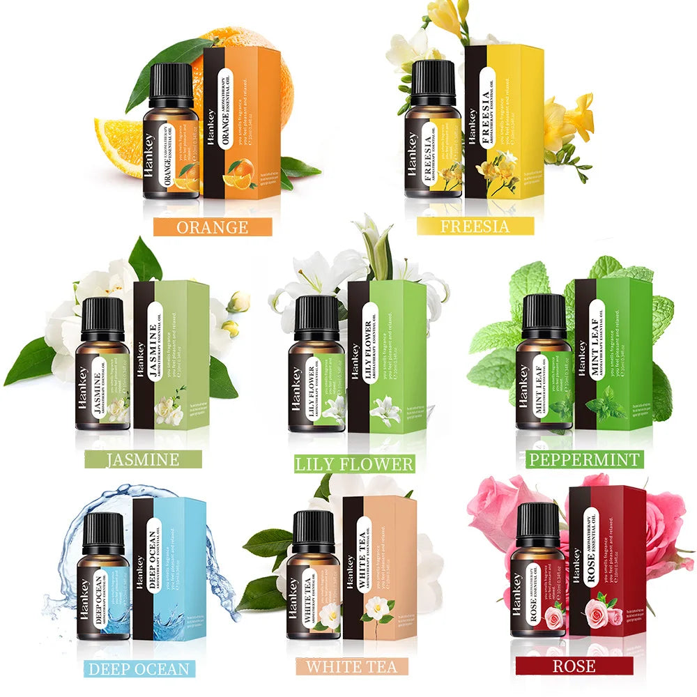 Essential Oil Set – 10ml Pure Aromatherapy Oils for Diffuser & Humidifier
