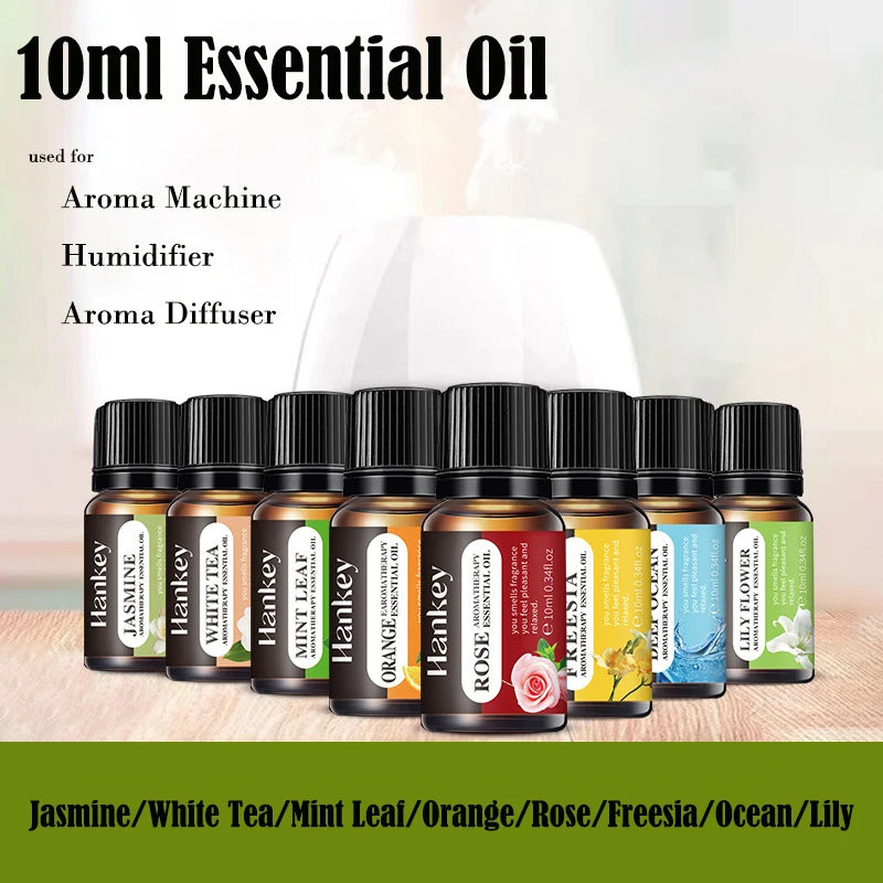 Essential Oil Set – 10ml Pure Aromatherapy Oils for Diffuser & Humidifier