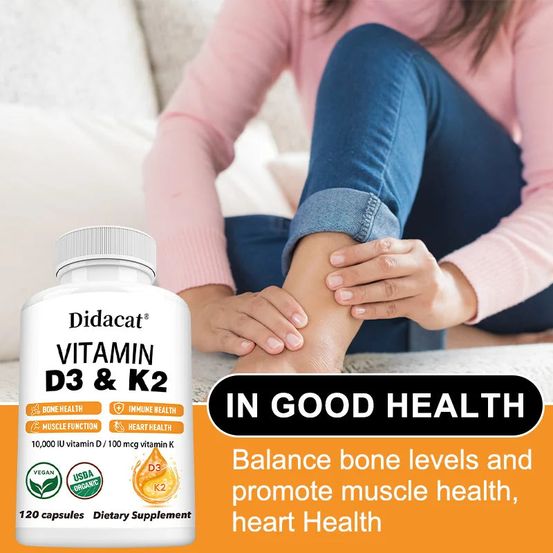 Vitamin D3 & K2 – 10,000 IU + 100mcg