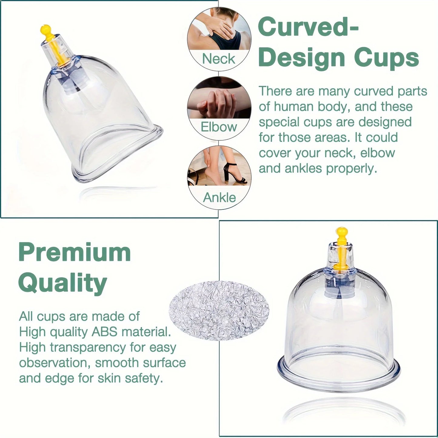 Cupping Therapy Set – Pain Relief & Muscle Relaxation & Pump for Cellulite