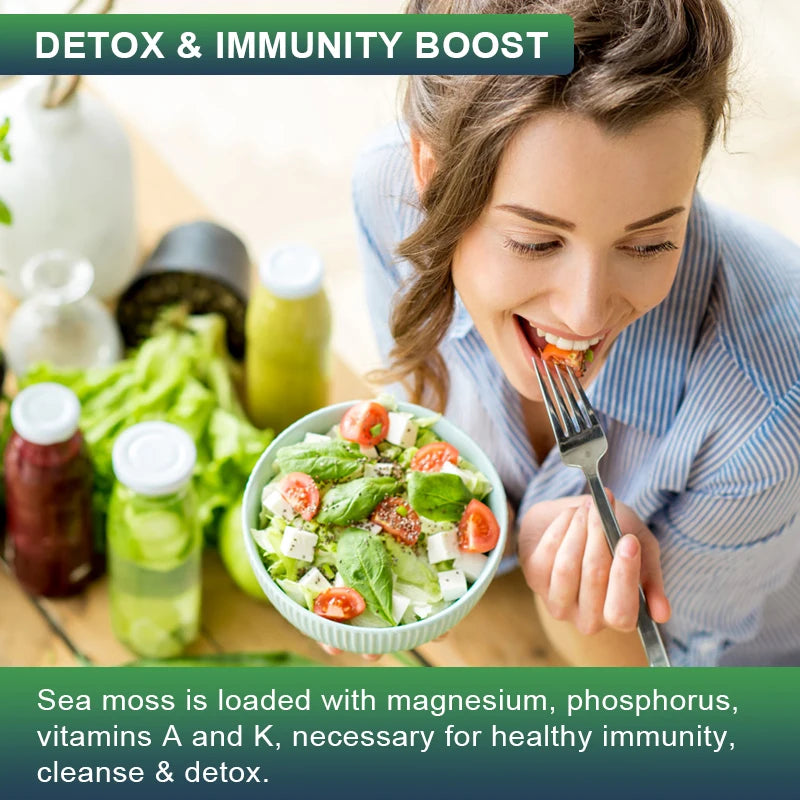 Sea Moss Capsules – Immunity, Thyroid & Detox