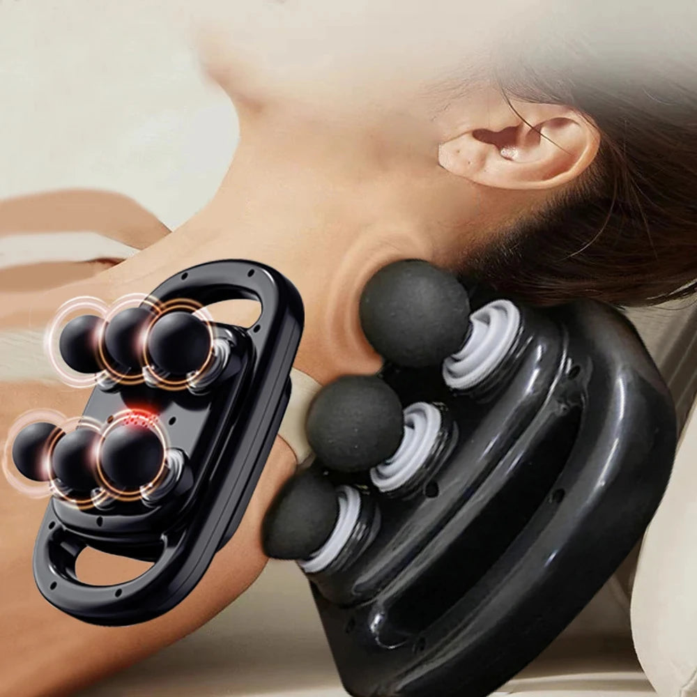 Electric Back & Neck Massager Chair – Hands-Free Full Body Relief