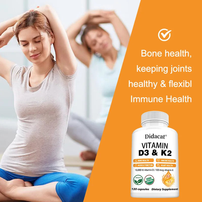 Vitamin D3 & K2 – 10,000 IU + 100mcg