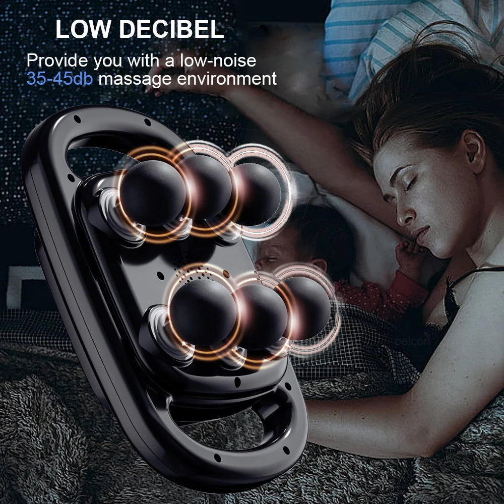 Electric Back & Neck Massager Chair – Hands-Free Full Body Relief