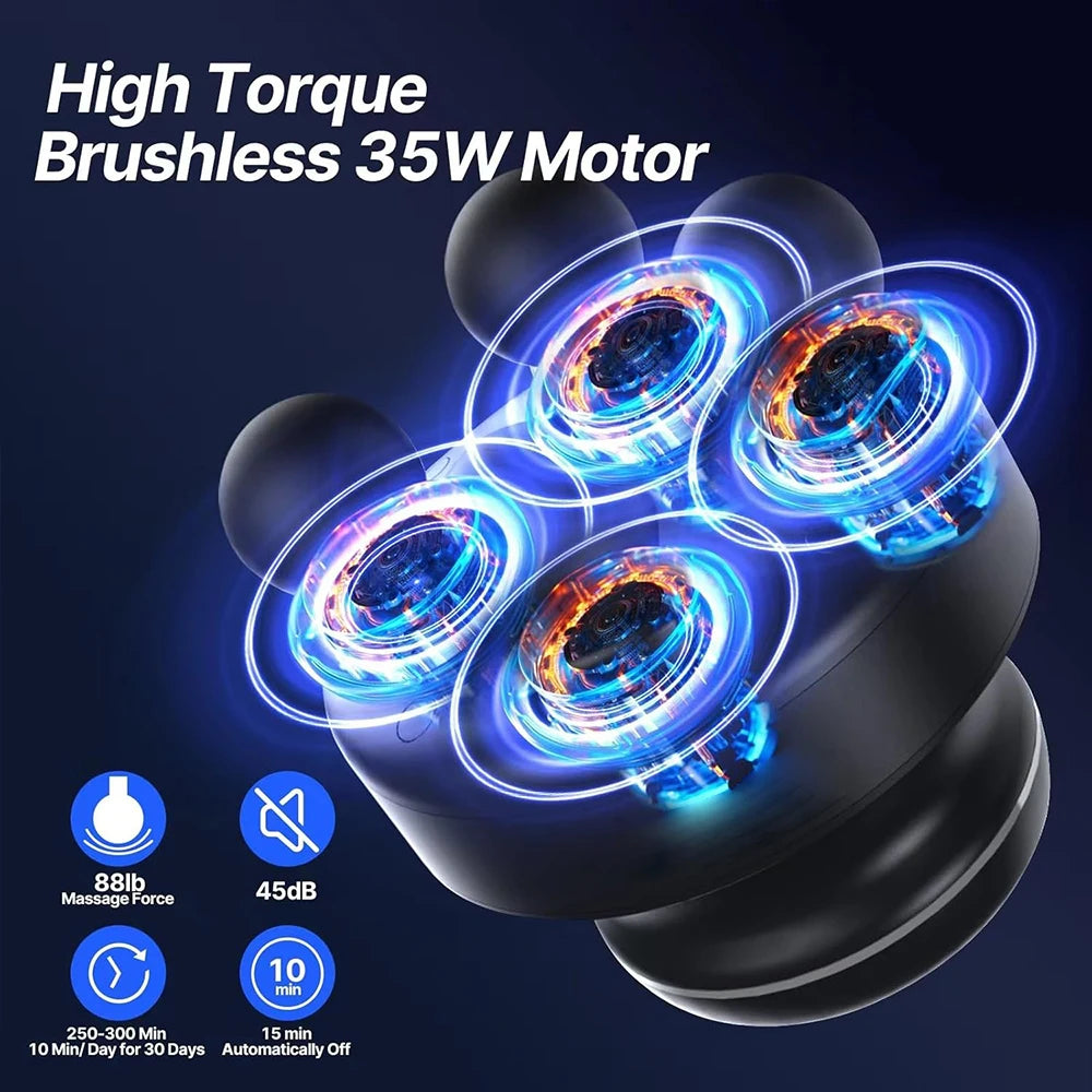 4-Head Electric Deep Tissue Massage Gun
