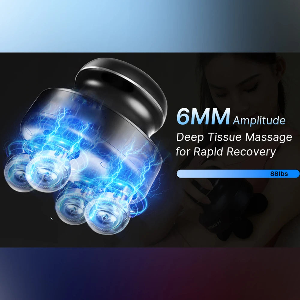 4-Head Electric Deep Tissue Massage Gun