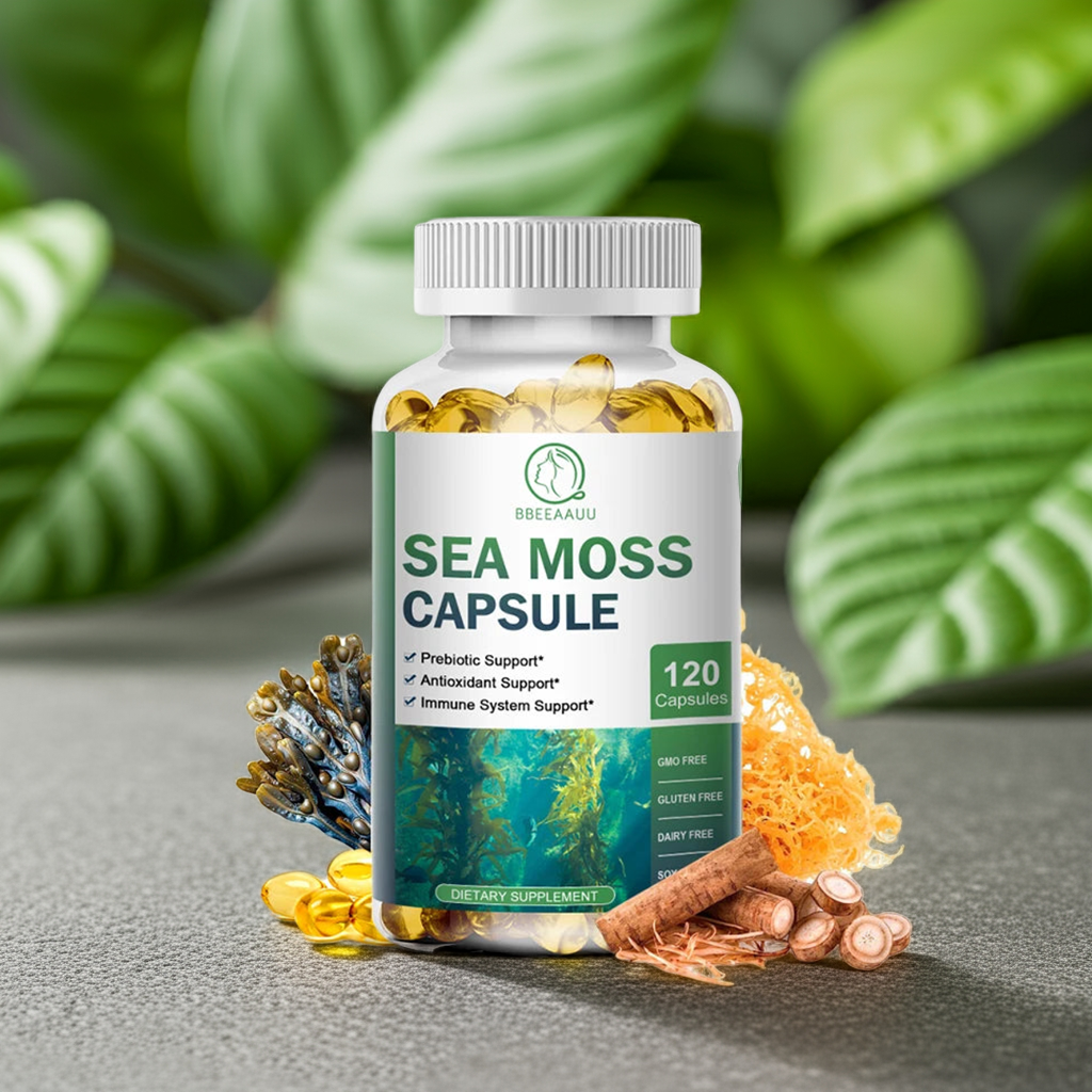 Sea Moss Capsules – Immunity, Thyroid & Detox