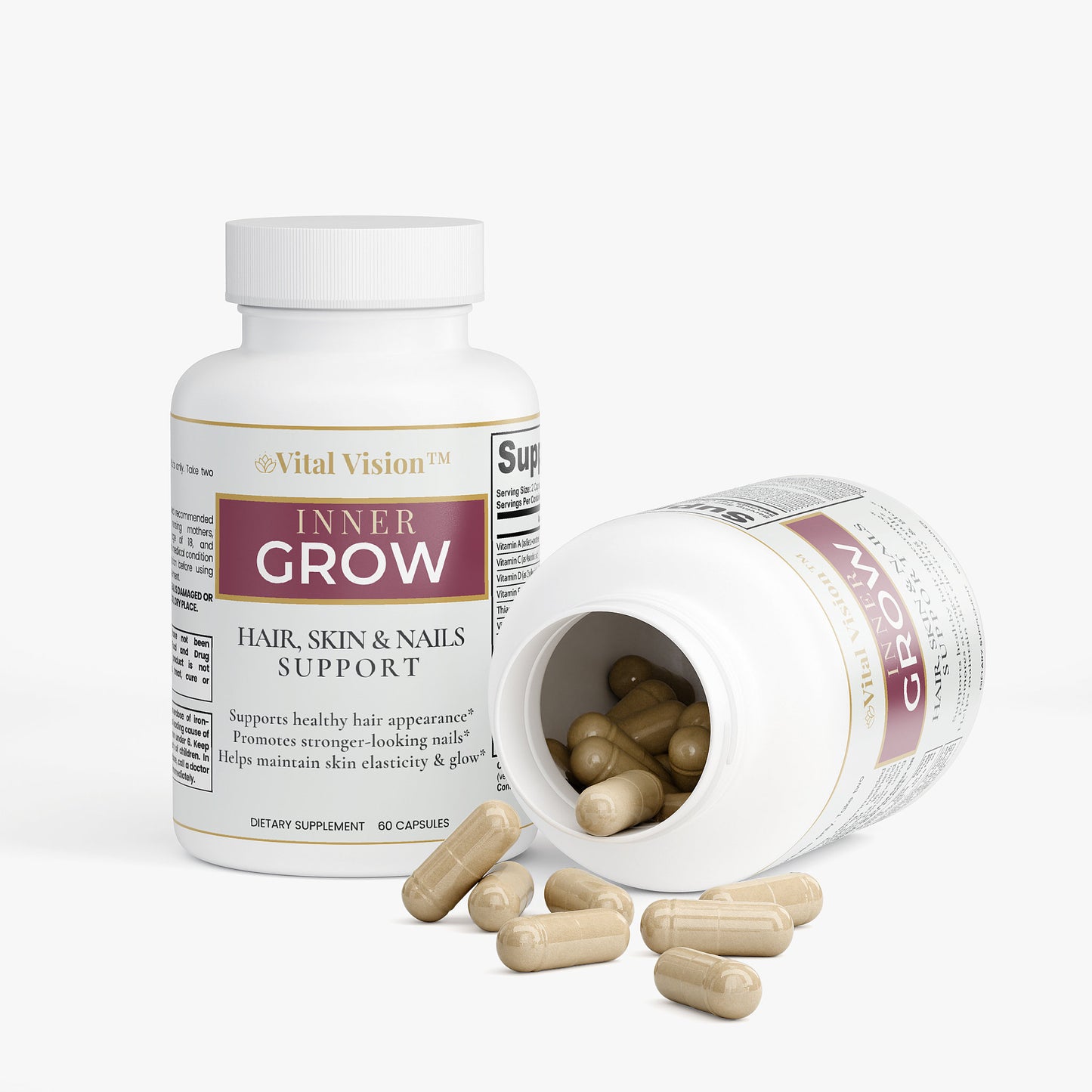 INNER GROW Hair Skin and Nails Support | Beauty Wellness Supplement