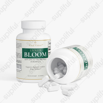 INNER BLOOM Advanced Probiotic Formula | Daily Digestive Wellness Supplement
