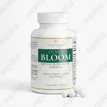 INNER BLOOM Advanced Probiotic Formula | Daily Digestive Wellness Supplement