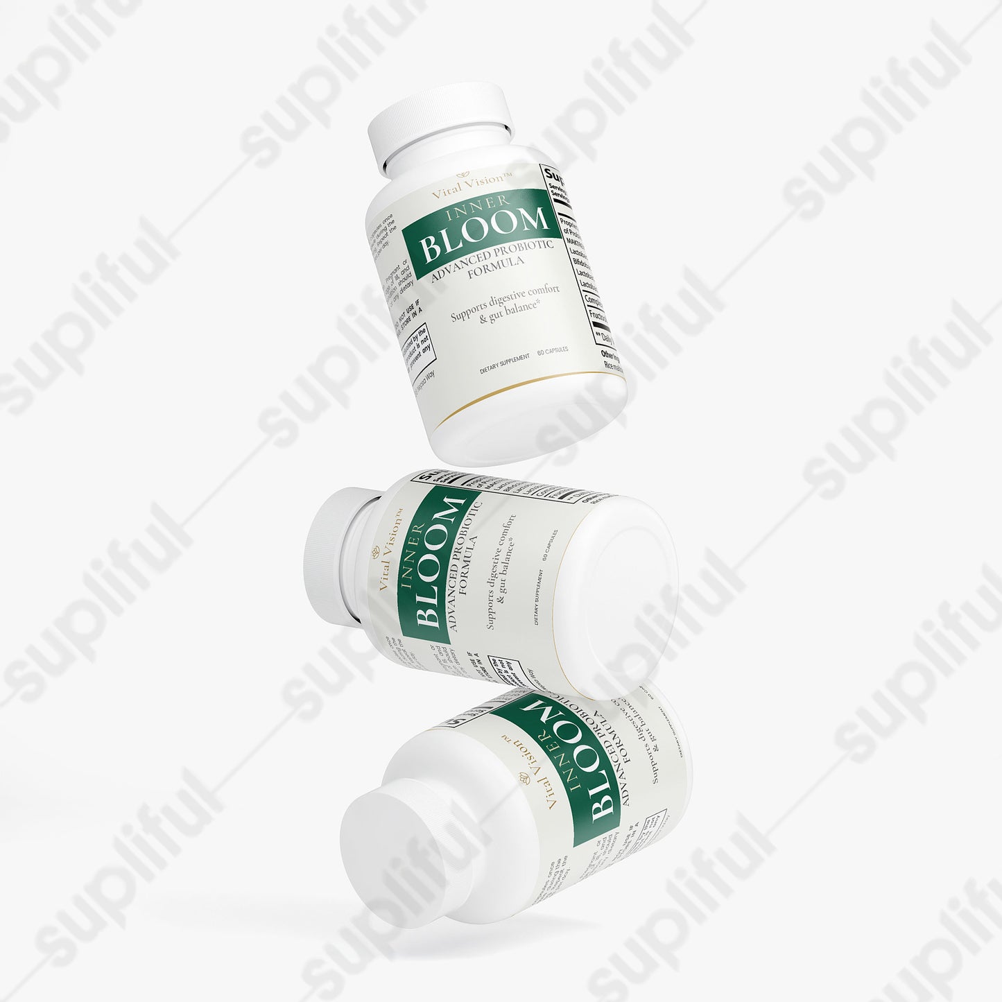 INNER BLOOM Advanced Probiotic Formula | Daily Digestive Wellness Supplement