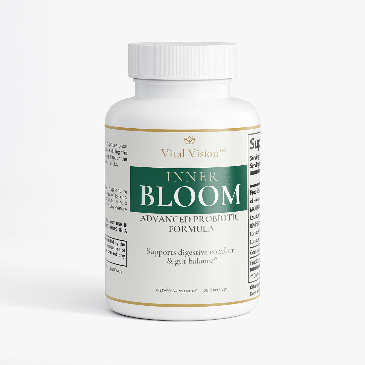 INNER BLOOM — Advanced Probiotic Formula | Daily Gut Wellness Support