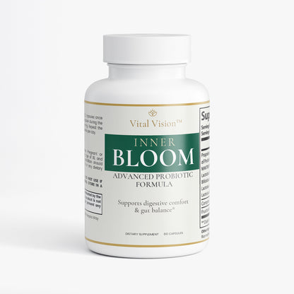 INNER BLOOM Advanced Probiotic Formula | Daily Digestive Wellness Supplement