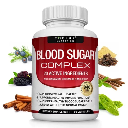 Vitamin C & E + Blood Sugar Complex – 60 Capsules