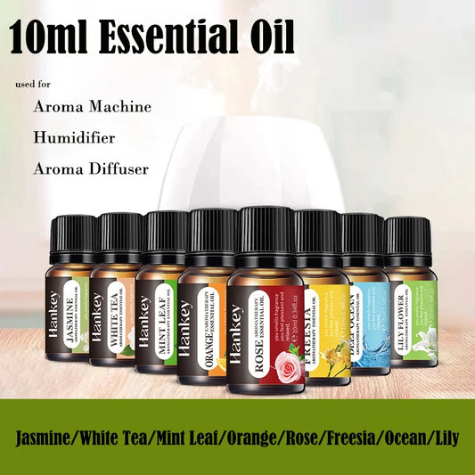 Essential Oil Set – 10ml Pure Aromatherapy Oils for Diffuser & Humidifier