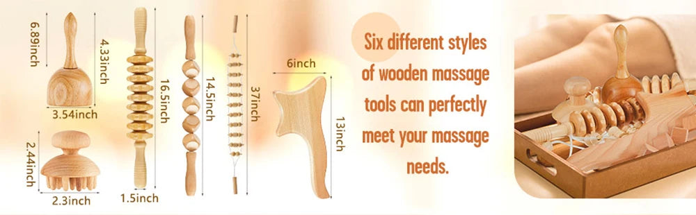Wood Therapy Massage - Tool Lymphatic Drainage Massager