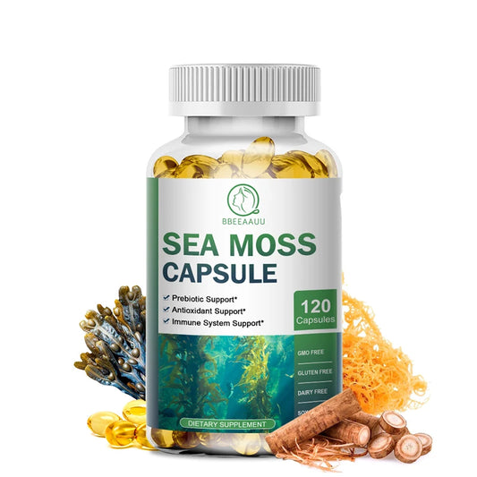 Sea Moss Capsules – Immunity, Thyroid & Detox