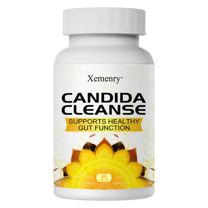 Candida Cleanse - Intestinal and Colon Support, Cleansing & Detoxification, Enhances Nutrient Absorption - 60 Capsules